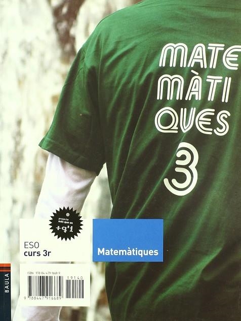 MATEMATIQUES 3 ESO ED 2007 | 9788447916689 | MARTIN CRESPO, RAQUEL/SANCHEZ MARIN, JUANA Mª/OCAÑA FERNANDEZ, JOSE MANUEL/CARRASCO PRIETO, Mª AMOR