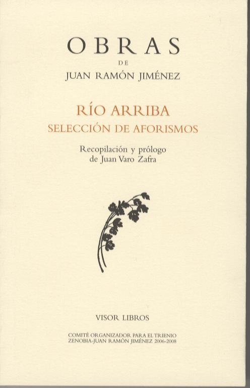 RIO ARRIBA SELECCION DE AFORISMOS | 9788475220970 | JIMENEZ, JUAN RAMON