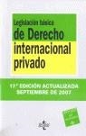 LEGISLACION BASICA DE DERECHO INTERNACIONAL PRIVADO 2007 | 9788430945719 | BORRAS RODRIGUEZ, ALEGRIA ED. LIT.