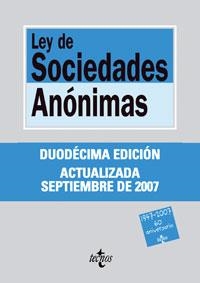 LEY DE SOCIEDADES ANÓNIMAS 2007 | 9788430946303 | AA. VV.