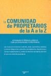 LA COMUNIDAD DE PROPIETARIOS DE LA A A LA Z | 9788431535698 | AA VV