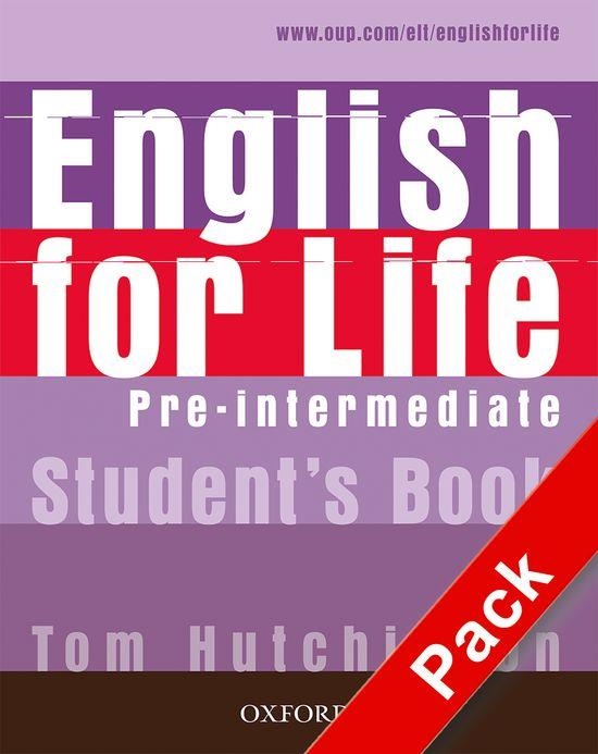 ENGLISH FOR LIFE PRE-INTERMEDIATE STUDENT'S BOOK | 9780194307598 | HUTCHINSON, TOM