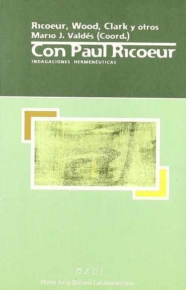 CON PAUL RICOEUR | 9788495488039 | VALDES, MARIO