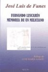 FERNANDO LESCAREN MEMORIA DE UN MILICIANO | 9788493601102 | DE FUNES, JOSE LUIS