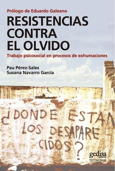 RESISTENCIAS CONTRA EL OLVIDO | 9788497842570 | PEREZ-SALES,PAU - NAVARRO GARCIA,SUSANA