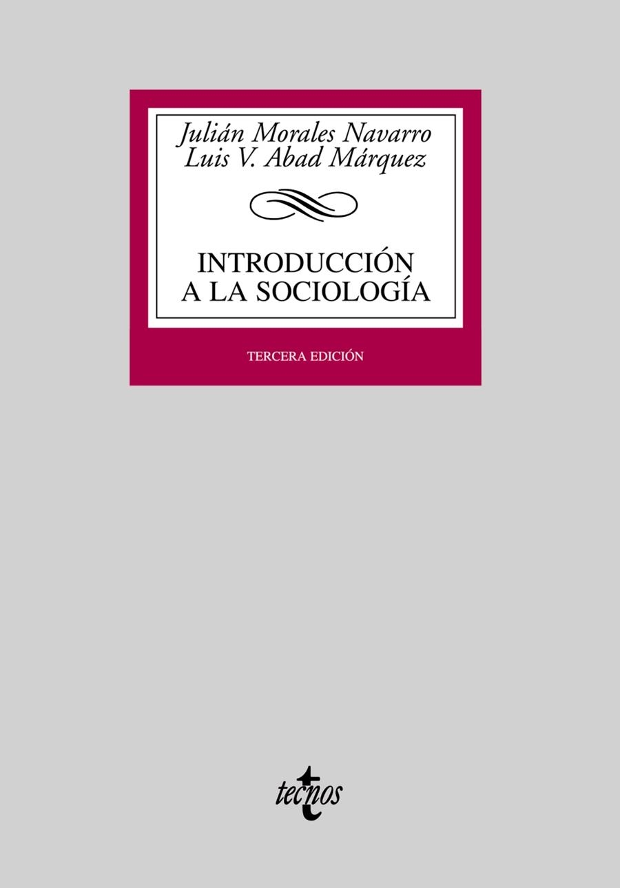 INTRODUCCION A LA SOCIOLOGIA -TERCERA ED | 9788430945870 | MORALES NAVARRO,JULIAN/ABAD,LUIS V.