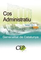 COS ADMINISTRATIU GENERALITAT DE CATALUNYA TEMARI 1 | 9788498632552