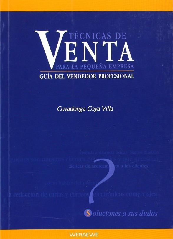 TECNICAS DE VENTA PARA LA PEQUEÑA EMPRESA | 9788493538354 | COYA VILLA, COVADONGA