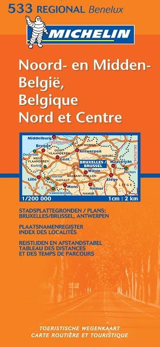 BELGICA NORTE Y CENTRO MAPA | 9782067100961 | VV.AA.