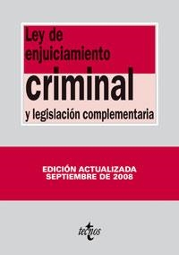 LEY DE ENJUICIAMIENTO CRIMINAL Y LEGISLACION COMPLEMENT 2008 | 9788430947430 | MORENO CATENA, VICTOR ED. LIT.