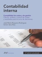 CONTABILIDAD INTERNA | 9788434445482 | REQUENA RODRIGUEZ, JOSÉ MARÍA