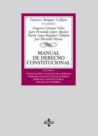 MANUAL DEL DERECHO CONSTITUCIONAL VOL.I | 9788430947690 | BALAGUER CALLEJÓN, FRANCISCO