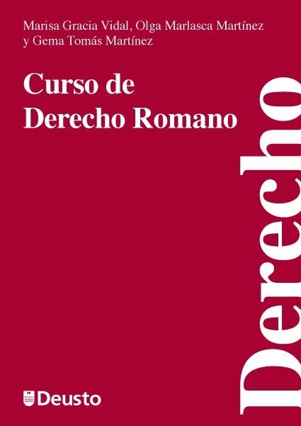 CURSO DE DERECHO ROMANO | 9788498303605 | GARCÍA VIDAL, MARISA / MARLASCA MARTÍNEZ, OLGA / T