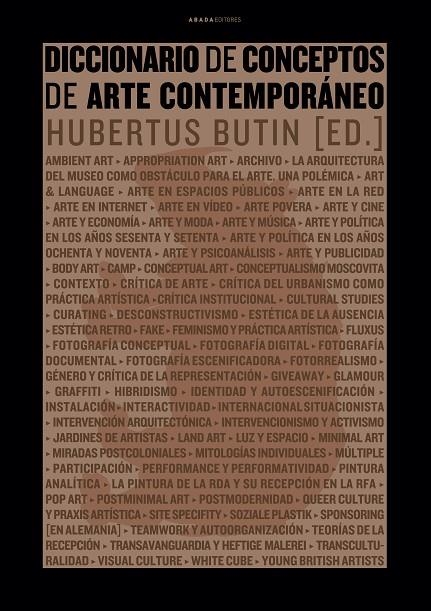 DICCIONARIO DE CONCEPTOS DE ARTE CONTEMPORANEO | 9788496775466 | BUTIN, HUBERTUS