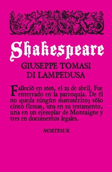 SHAKESPEARE | 9788493683498 | LAMPEDUSA