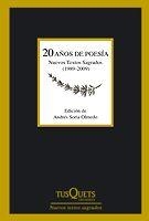 20 AÑOS DE POESIA NUEVOS TEXTOS SAGRADOS 1989-2009 | 9788483831328 | SORIA OLMEDO, ANDRÉS