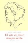 ARTE DE TENER SIEMPRE RAZON, EL | 9788497166539 | SCHOPENHAUER, ARTHUR