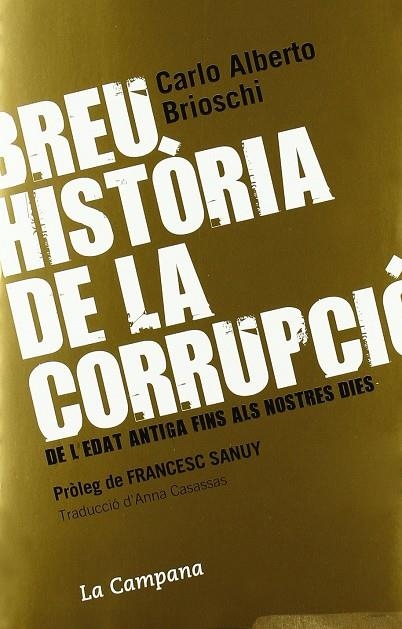 BREU HISTORIA DE LA CORRUPCIO | 9788496735392 | BRIOSCHI, CARLO ALBERTO