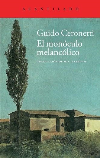 MONOCULO MELANCOLICO, EL | 9788415689300 | CERONETTI, GUIDO