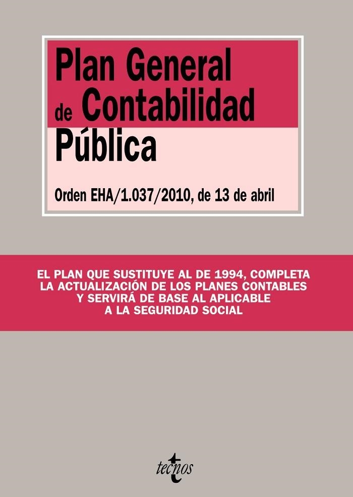 PLAN GENERAL DE CONTABILIDAD PUBLICA | 9788430951154 | TECNOS