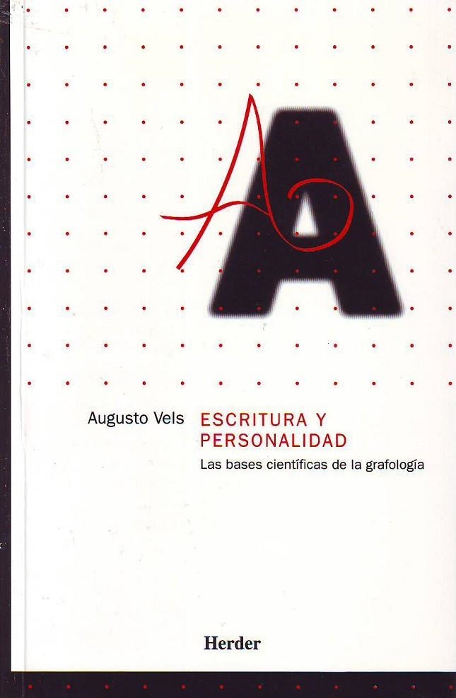 ESCRITURA Y PERSONALIDAD | 9788425427329 | VELS, AUGUSTO