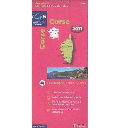 CORSE 1:250.000 -IGN REGIONALE 2011 | 9782758523406 | AAVV