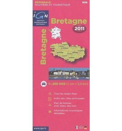 BRETAGNE 1:250.000 -IGN REGIONALE 2011 | 9782758523277 | AAVV