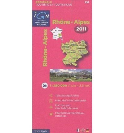 RHONE-ALPES 1:250.000 -IGN REGIONALE 2011 | 9782758523352