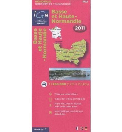 BASSE ET HAUTE-NORMANDIE 1:250.000 -IGN REGIONALE 2011 | 9782758523239