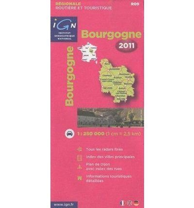 BOURGOGNE 1:250.000 -IGN REGIONALE 2011 | 9782758523307