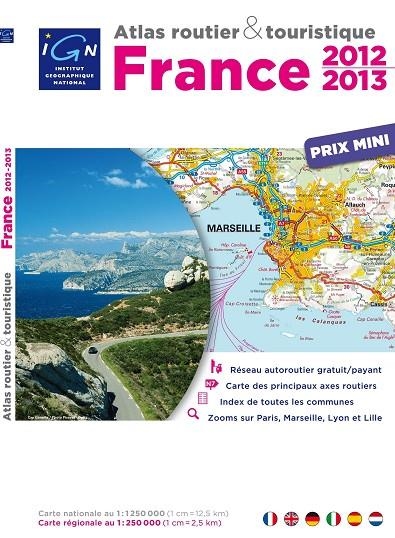 FRANCE 2011 ATLAS PRIX MINI 1:250.000 -IGN | 9782758516996