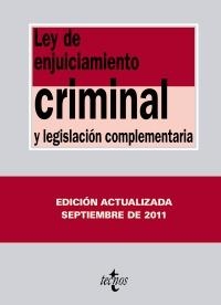 LEY DE ENJUICIAMIENTO CRIMINAL SEPTIEMBRE 2011 | 9788430953097 | VV.AA.