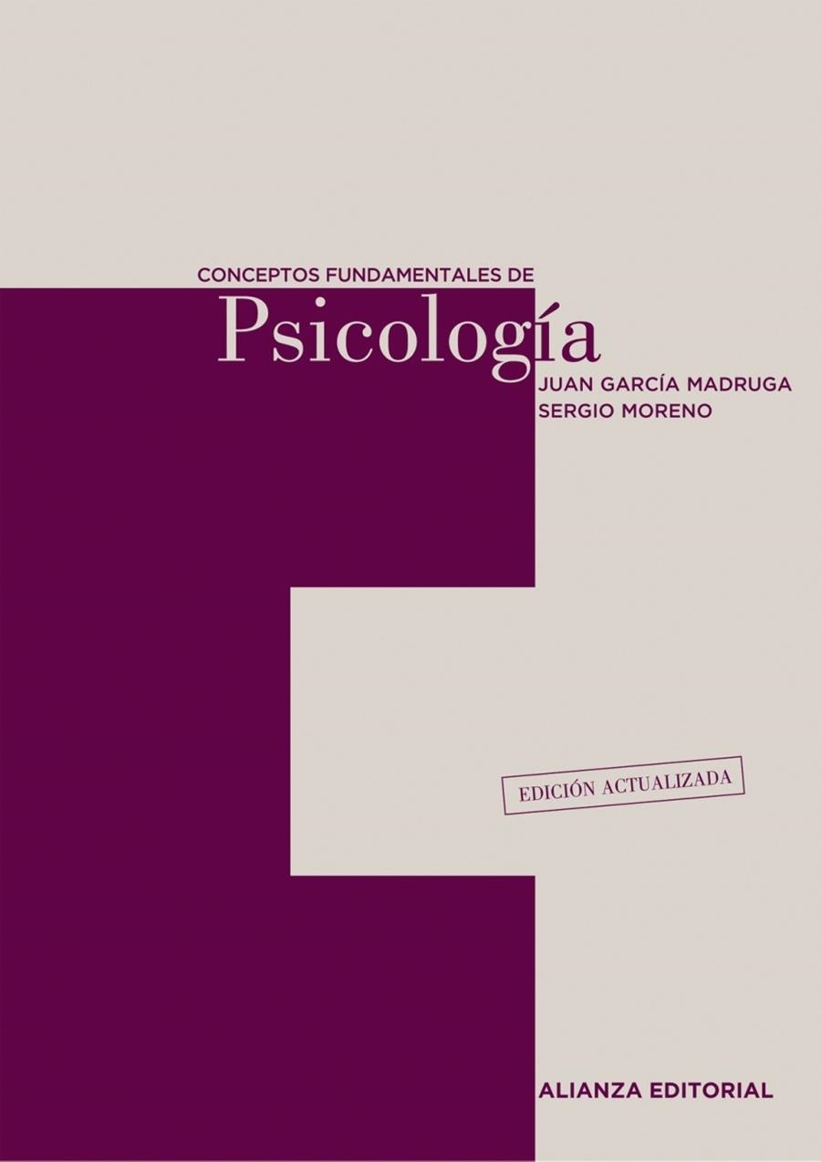 CONCEPTOS FUNDAMENTALES DE PSICOLOGIA | 9788420654836 | GARCIA MADRUGA, JUAN ANTONIO / MORENO RIOS, SERGIO