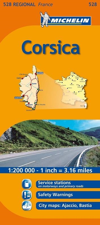 CORSICA / CORSE, MAPA DE CARRETERAS Y TURISTICO | 9782067157606 | MICHELIN