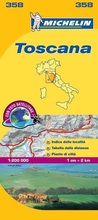 TOSCANA MAPA MICHELIN 358 | 9782067126671