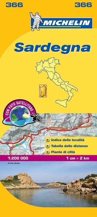 SARDEGNA MAPA MICHELIN 366 | 9782067127296