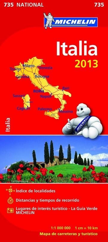 ITALIA MAPA 2013 | 9782067180598 | MICHELIN