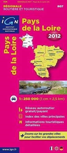 PAYS DE LA LOIRE 1:250.000-IGN REGIONALE 2012 | 9782758526162