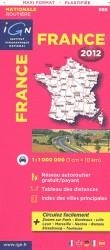 FRANCE 2012 PLASTIFIEE 1:1.000.000 -IGN | 9782758527091