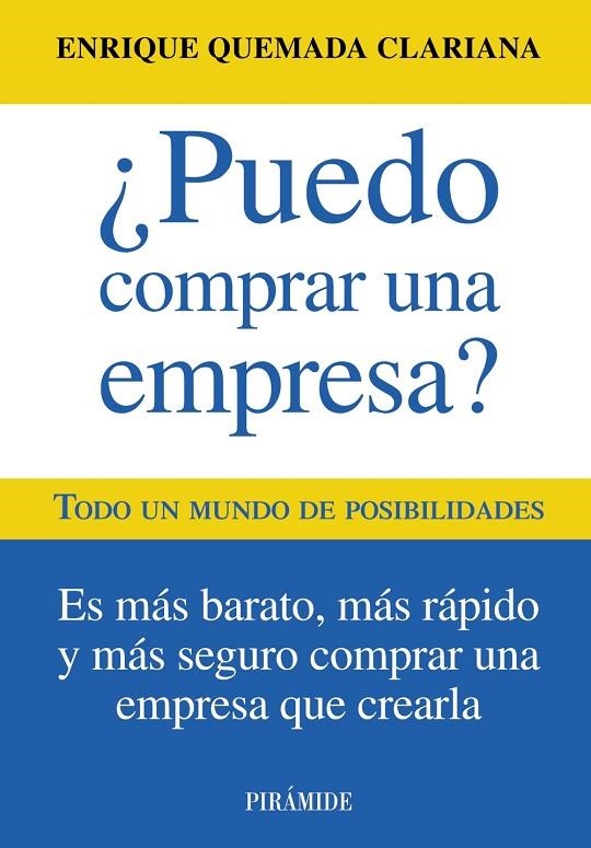 PUEDO COMPRAR UNA EMPRESA? | 9788436825619 | QUEMADA CLARIANA, ENRIQUE