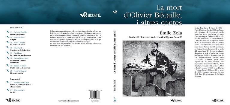 MORT D'OLIVIER BECAILLE, I ALTRES CONTES, LA | 9788493924706 | ZOLA, EMILE