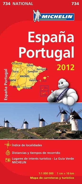 ESPAÑA PORTUGAL MAPA 2012 | 9782067171404 | VV AA