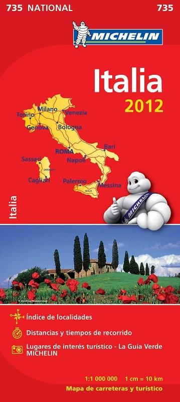 ITALIA MAPA 2012 | 9782067171497 | VV AA