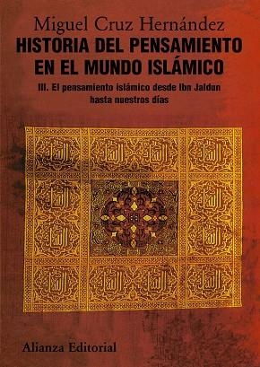 HISTORIA DEL PENSAMIENTO EN EL MUNDO ISLAMICO III | 9788420665849 | CRUZ HERNANDEZ, MIGUEL