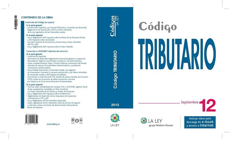 CODIGO TRIBUTARIO SEPTIEMBRE 2012 | 9788490200650 | AA.VV