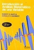 INTRODUCCION AL ANALISIS MATEMATICO DE UNA VARIABLE | 9789681851910 | BARTLE , ROBERT G.