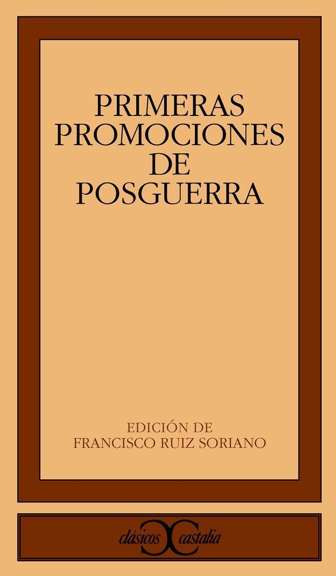 PRIMERAS PROMOCIONES DE LA POSGUERRA | 9788470397691 | VVAA