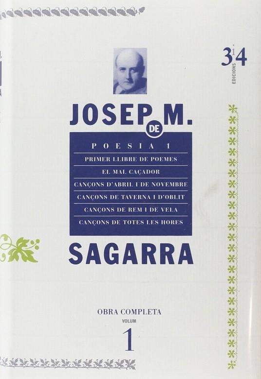 POESIA 1.OBRA COMPLETA | 9788475024448 | SAGARRA,JOSEP M.