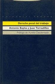 DERECHO PENAL DEL TRABAJO | 9788481642056 | BAYLOS, ANTONIO / DESDENTADO, AURELIO