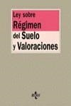 LEY SOBRE REGIMEN DEL SUELO Y VALORACIONES | 9788430931798 | ESCUÍN PALOP, CATALINA (PREPARADOR)